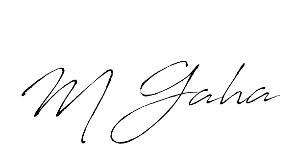 The best way (Antro_Vectra) to make a short signature is to pick only two or three words in your name. The name M Gaha include a total of six letters. For converting this name. M Gaha signature style 6 images and pictures png