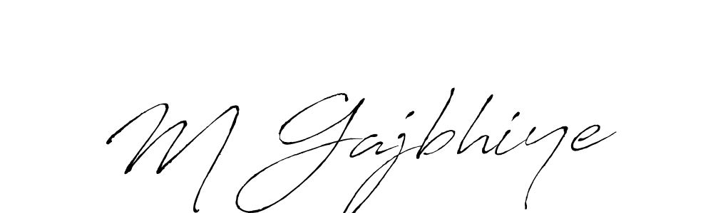 How to make M Gajbhiye signature? Antro_Vectra is a professional autograph style. Create handwritten signature for M Gajbhiye name. M Gajbhiye signature style 6 images and pictures png