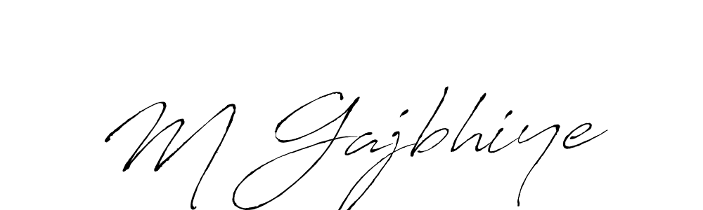 You can use this online signature creator to create a handwritten signature for the name M Gajbhiye. This is the best online autograph maker. M Gajbhiye signature style 6 images and pictures png