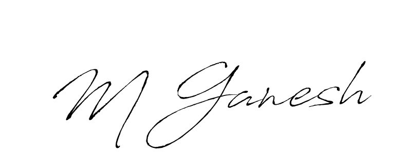 You should practise on your own different ways (Antro_Vectra) to write your name (M Ganesh) in signature. don't let someone else do it for you. M Ganesh signature style 6 images and pictures png