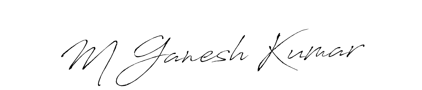 Similarly Antro_Vectra is the best handwritten signature design. Signature creator online .You can use it as an online autograph creator for name M Ganesh Kumar. M Ganesh Kumar signature style 6 images and pictures png