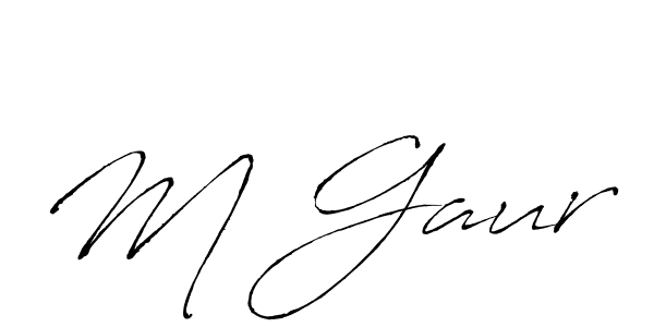 Use a signature maker to create a handwritten signature online. With this signature software, you can design (Antro_Vectra) your own signature for name M Gaur. M Gaur signature style 6 images and pictures png