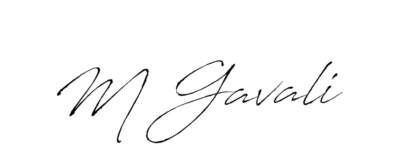 M Gavali stylish signature style. Best Handwritten Sign (Antro_Vectra) for my name. Handwritten Signature Collection Ideas for my name M Gavali. M Gavali signature style 6 images and pictures png