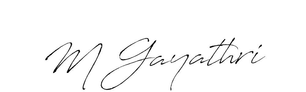 It looks lik you need a new signature style for name M Gayathri. Design unique handwritten (Antro_Vectra) signature with our free signature maker in just a few clicks. M Gayathri signature style 6 images and pictures png