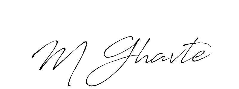 Make a beautiful signature design for name M Ghavte. With this signature (Antro_Vectra) style, you can create a handwritten signature for free. M Ghavte signature style 6 images and pictures png