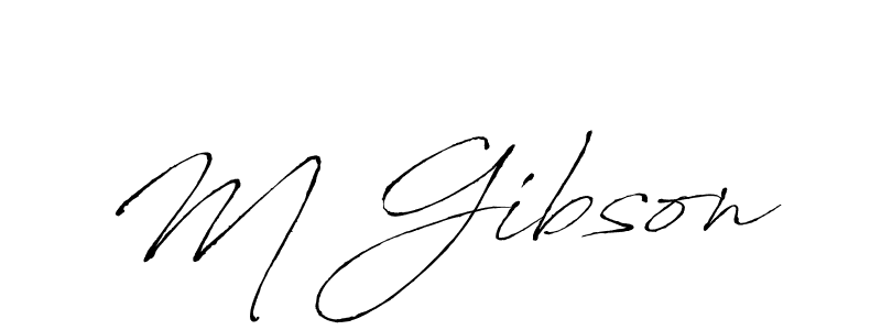 Use a signature maker to create a handwritten signature online. With this signature software, you can design (Antro_Vectra) your own signature for name M Gibson. M Gibson signature style 6 images and pictures png