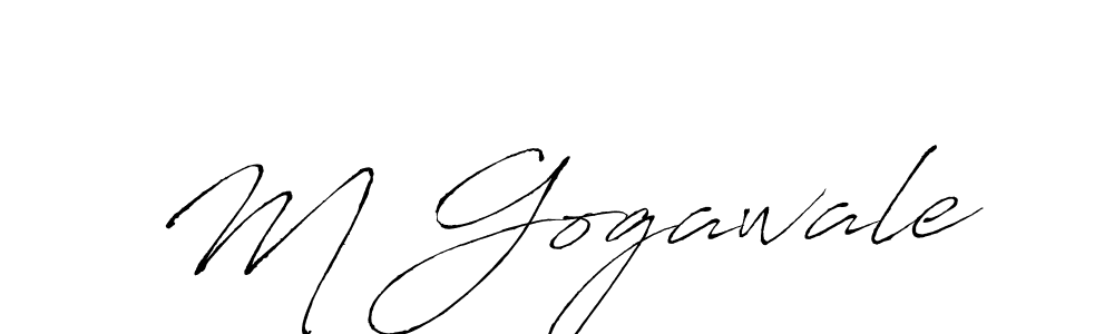 How to make M Gogawale signature? Antro_Vectra is a professional autograph style. Create handwritten signature for M Gogawale name. M Gogawale signature style 6 images and pictures png