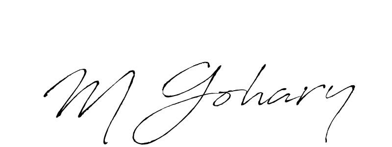 It looks lik you need a new signature style for name M Gohary. Design unique handwritten (Antro_Vectra) signature with our free signature maker in just a few clicks. M Gohary signature style 6 images and pictures png