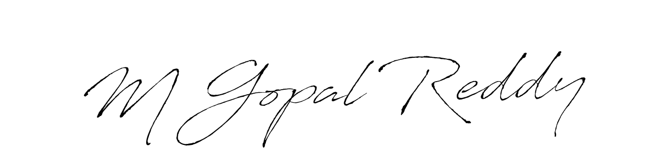 Similarly Antro_Vectra is the best handwritten signature design. Signature creator online .You can use it as an online autograph creator for name M Gopal Reddy. M Gopal Reddy signature style 6 images and pictures png