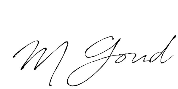 How to make M Goud signature? Antro_Vectra is a professional autograph style. Create handwritten signature for M Goud name. M Goud signature style 6 images and pictures png