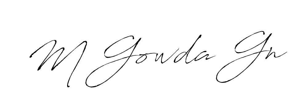 It looks lik you need a new signature style for name M Gowda Gn. Design unique handwritten (Antro_Vectra) signature with our free signature maker in just a few clicks. M Gowda Gn signature style 6 images and pictures png