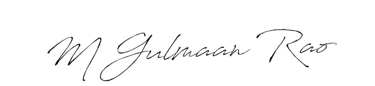 Similarly Antro_Vectra is the best handwritten signature design. Signature creator online .You can use it as an online autograph creator for name M Gulmaan Rao. M Gulmaan Rao signature style 6 images and pictures png