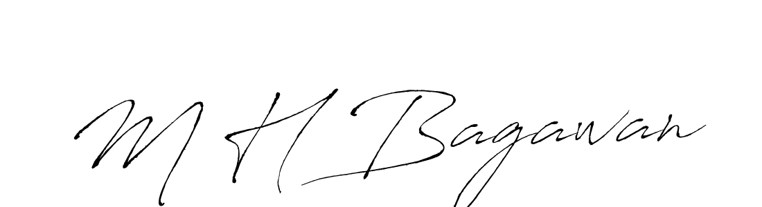 How to make M H Bagawan signature? Antro_Vectra is a professional autograph style. Create handwritten signature for M H Bagawan name. M H Bagawan signature style 6 images and pictures png
