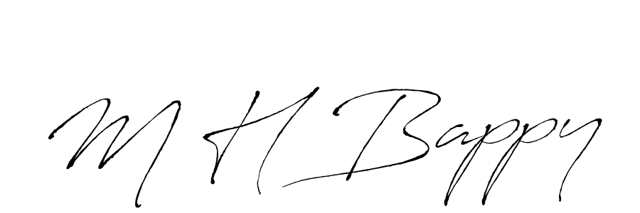 Also You can easily find your signature by using the search form. We will create M H Bappy name handwritten signature images for you free of cost using Antro_Vectra sign style. M H Bappy signature style 6 images and pictures png