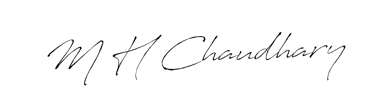 How to Draw M H Chaudhary signature style? Antro_Vectra is a latest design signature styles for name M H Chaudhary. M H Chaudhary signature style 6 images and pictures png