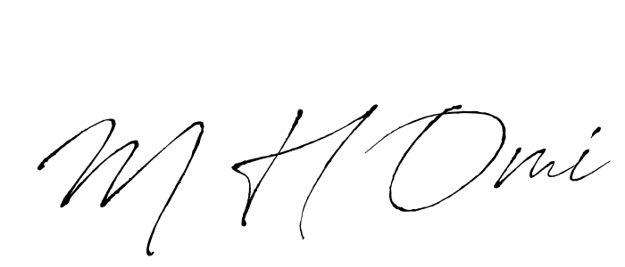 Antro_Vectra is a professional signature style that is perfect for those who want to add a touch of class to their signature. It is also a great choice for those who want to make their signature more unique. Get M H Omi name to fancy signature for free. M H Omi signature style 6 images and pictures png