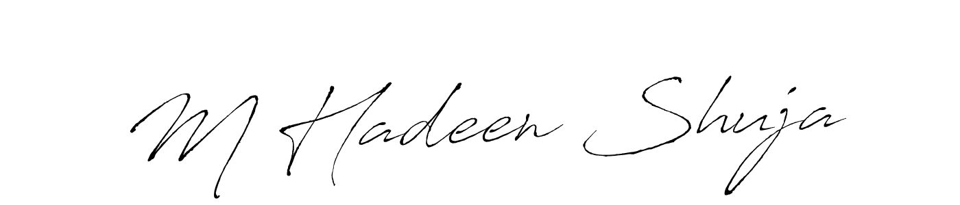 It looks lik you need a new signature style for name M Hadeen Shuja. Design unique handwritten (Antro_Vectra) signature with our free signature maker in just a few clicks. M Hadeen Shuja signature style 6 images and pictures png