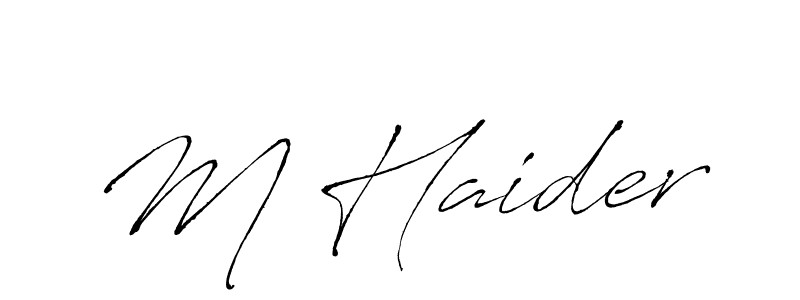 Similarly Antro_Vectra is the best handwritten signature design. Signature creator online .You can use it as an online autograph creator for name M Haider. M Haider signature style 6 images and pictures png