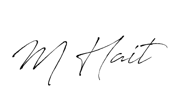 Make a beautiful signature design for name M Hait. Use this online signature maker to create a handwritten signature for free. M Hait signature style 6 images and pictures png