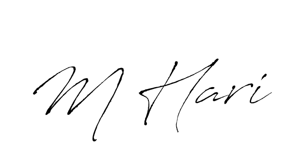 You should practise on your own different ways (Antro_Vectra) to write your name (M Hari) in signature. don't let someone else do it for you. M Hari signature style 6 images and pictures png