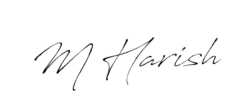 Antro_Vectra is a professional signature style that is perfect for those who want to add a touch of class to their signature. It is also a great choice for those who want to make their signature more unique. Get M Harish name to fancy signature for free. M Harish signature style 6 images and pictures png