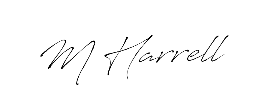 How to make M Harrell signature? Antro_Vectra is a professional autograph style. Create handwritten signature for M Harrell name. M Harrell signature style 6 images and pictures png