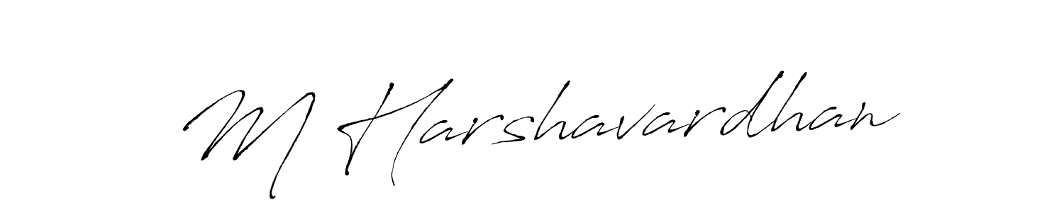 This is the best signature style for the M Harshavardhan name. Also you like these signature font (Antro_Vectra). Mix name signature. M Harshavardhan signature style 6 images and pictures png