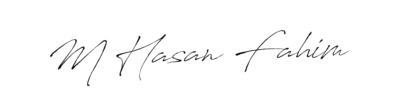 This is the best signature style for the M Hasan Fahim name. Also you like these signature font (Antro_Vectra). Mix name signature. M Hasan Fahim signature style 6 images and pictures png