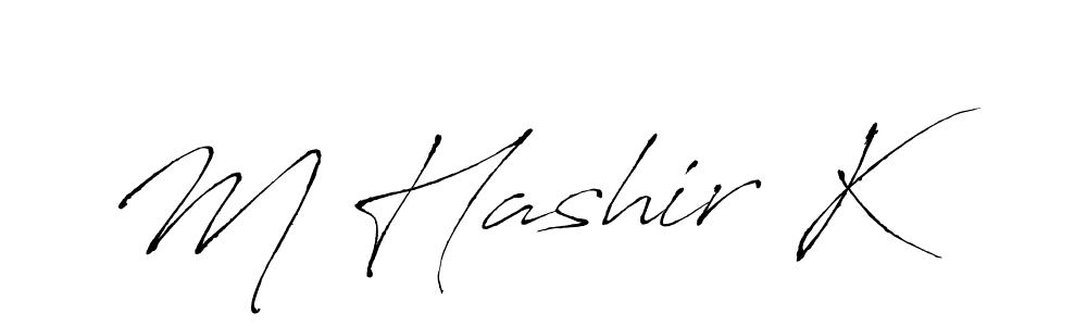 This is the best signature style for the M Hashir K name. Also you like these signature font (Antro_Vectra). Mix name signature. M Hashir K signature style 6 images and pictures png