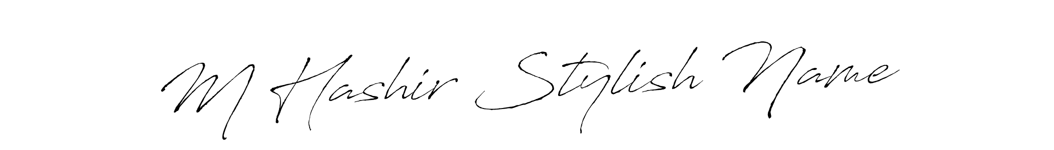 How to make M Hashir Stylish Name signature? Antro_Vectra is a professional autograph style. Create handwritten signature for M Hashir Stylish Name name. M Hashir Stylish Name signature style 6 images and pictures png