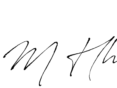 Create a beautiful signature design for name M Hh. With this signature (Antro_Vectra) fonts, you can make a handwritten signature for free. M Hh signature style 6 images and pictures png