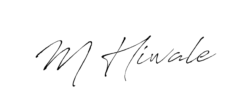 Design your own signature with our free online signature maker. With this signature software, you can create a handwritten (Antro_Vectra) signature for name M Hiwale. M Hiwale signature style 6 images and pictures png