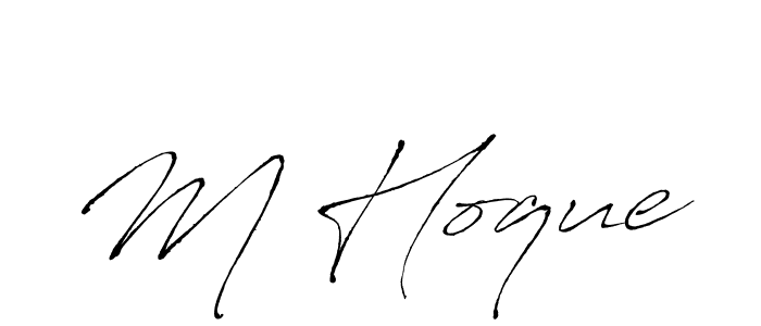 Make a beautiful signature design for name M Hoque. Use this online signature maker to create a handwritten signature for free. M Hoque signature style 6 images and pictures png