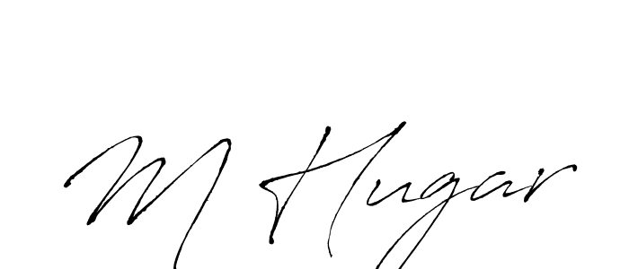 Design your own signature with our free online signature maker. With this signature software, you can create a handwritten (Antro_Vectra) signature for name M Hugar. M Hugar signature style 6 images and pictures png