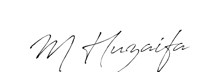 M Huzaifa stylish signature style. Best Handwritten Sign (Antro_Vectra) for my name. Handwritten Signature Collection Ideas for my name M Huzaifa. M Huzaifa signature style 6 images and pictures png