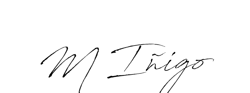 How to make M Iñigo signature? Antro_Vectra is a professional autograph style. Create handwritten signature for M Iñigo name. M Iñigo signature style 6 images and pictures png