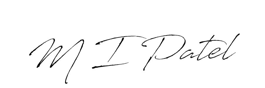 Use a signature maker to create a handwritten signature online. With this signature software, you can design (Antro_Vectra) your own signature for name M I Patel. M I Patel signature style 6 images and pictures png