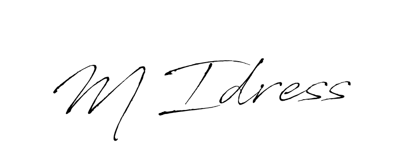 Also we have M Idress name is the best signature style. Create professional handwritten signature collection using Antro_Vectra autograph style. M Idress signature style 6 images and pictures png
