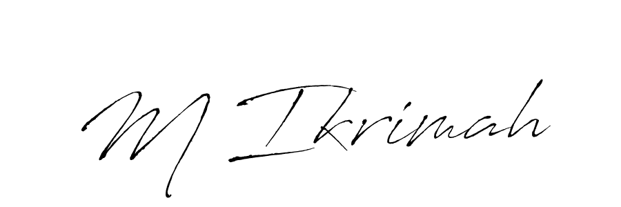 You should practise on your own different ways (Antro_Vectra) to write your name (M Ikrimah) in signature. don't let someone else do it for you. M Ikrimah signature style 6 images and pictures png