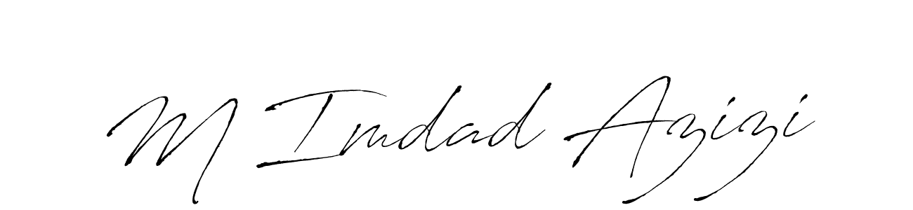 Use a signature maker to create a handwritten signature online. With this signature software, you can design (Antro_Vectra) your own signature for name M Imdad Azizi. M Imdad Azizi signature style 6 images and pictures png