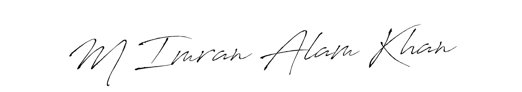 M Imran Alam Khan stylish signature style. Best Handwritten Sign (Antro_Vectra) for my name. Handwritten Signature Collection Ideas for my name M Imran Alam Khan. M Imran Alam Khan signature style 6 images and pictures png
