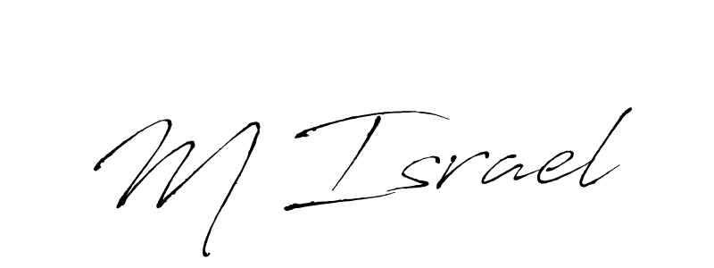 Antro_Vectra is a professional signature style that is perfect for those who want to add a touch of class to their signature. It is also a great choice for those who want to make their signature more unique. Get M Israel name to fancy signature for free. M Israel signature style 6 images and pictures png