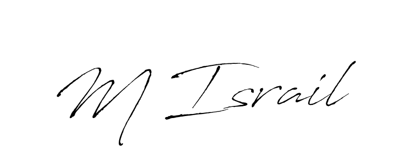 if you are searching for the best signature style for your name M Israil. so please give up your signature search. here we have designed multiple signature styles  using Antro_Vectra. M Israil signature style 6 images and pictures png