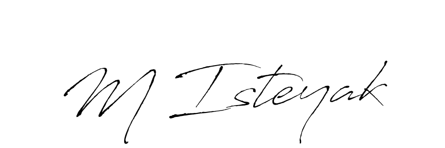 You should practise on your own different ways (Antro_Vectra) to write your name (M Isteyak) in signature. don't let someone else do it for you. M Isteyak signature style 6 images and pictures png