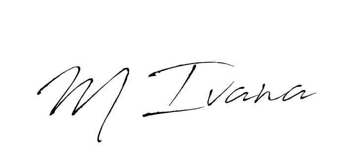 if you are searching for the best signature style for your name M Ivana. so please give up your signature search. here we have designed multiple signature styles  using Antro_Vectra. M Ivana signature style 6 images and pictures png