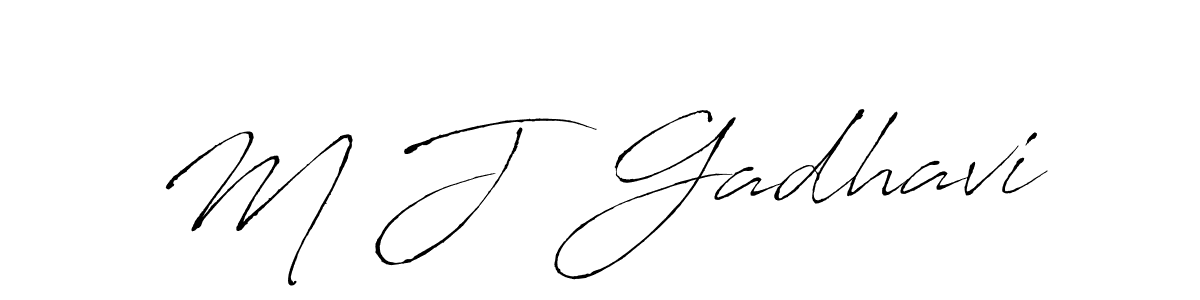 Antro_Vectra is a professional signature style that is perfect for those who want to add a touch of class to their signature. It is also a great choice for those who want to make their signature more unique. Get M J  Gadhavi name to fancy signature for free. M J  Gadhavi signature style 6 images and pictures png