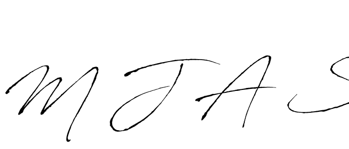 Use a signature maker to create a handwritten signature online. With this signature software, you can design (Antro_Vectra) your own signature for name M J A S. M J A S signature style 6 images and pictures png