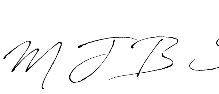 Antro_Vectra is a professional signature style that is perfect for those who want to add a touch of class to their signature. It is also a great choice for those who want to make their signature more unique. Get M J B S name to fancy signature for free. M J B S signature style 6 images and pictures png