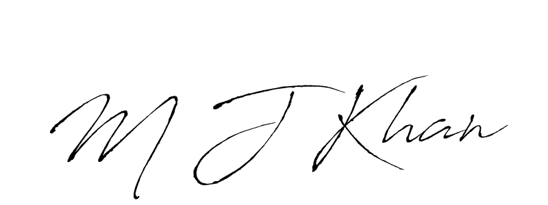 How to make M J Khan name signature. Use Antro_Vectra style for creating short signs online. This is the latest handwritten sign. M J Khan signature style 6 images and pictures png