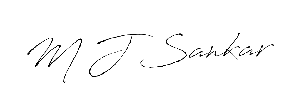 Make a beautiful signature design for name M J Sankar. Use this online signature maker to create a handwritten signature for free. M J Sankar signature style 6 images and pictures png